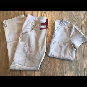 FIGS Limited Edition CEMENT Scrub Set